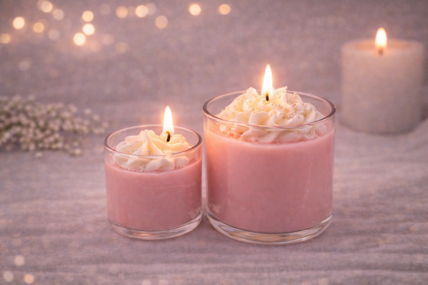 Mini Duo „Sanftlicht“ – Duftkerzen Set
