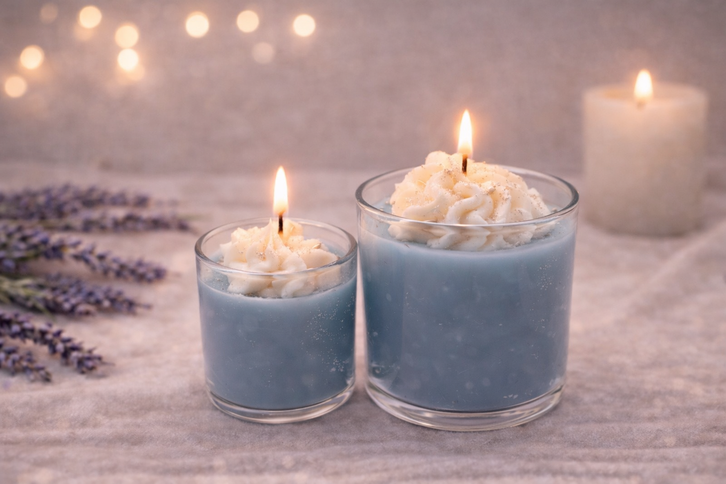 Mini Duo „Morgentau“ – Duftkerzen Set
