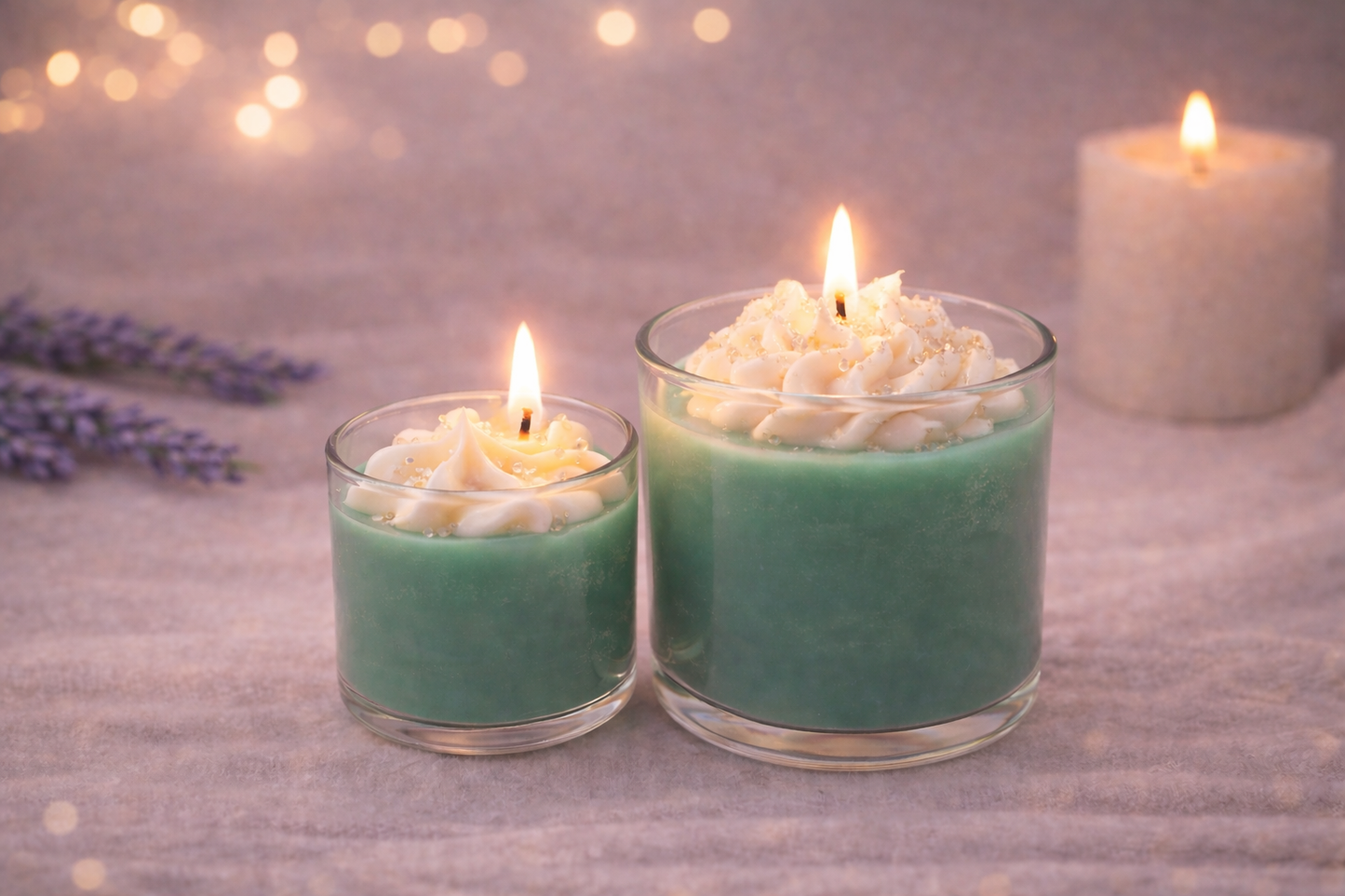 Mini Duo „Blütenglanz“ – Duftkerzen Set
