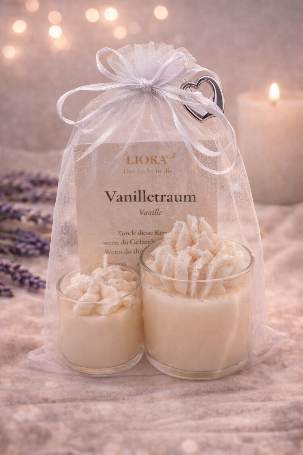 Mini Duo „Vanilletraum“ – Duftkerzen Set