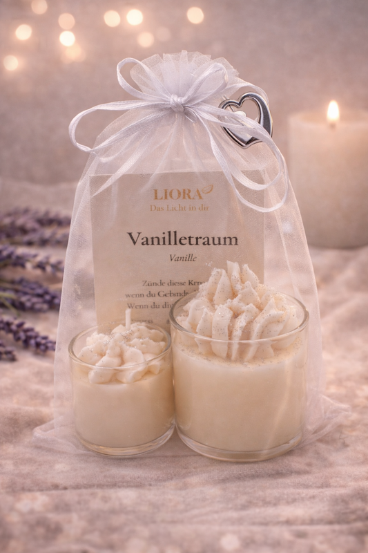 Mini Duo „Vanilletraum“ – Duftkerzen Set