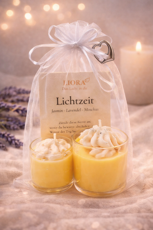 Mini Duo „Lichtzeit“ – Duftkerzen Set